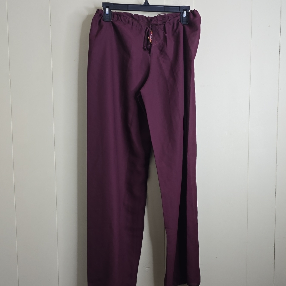 Zuliana Swim Cover Up Burgundy Pants Small